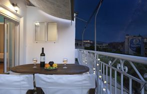 Acropolis view top floor apartment