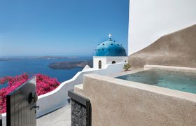 Blue Domes & Bougainvillaea